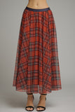 Red Plaid Skirt