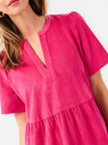 Pink Suede Dress