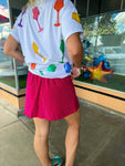 Pink Sparkle Skort