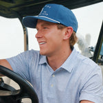 Cowboy Hat Polo- Blue