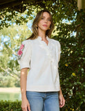 Floral Ivory Top