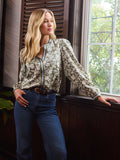 Olive Painted Top