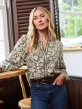Olive Painted Top