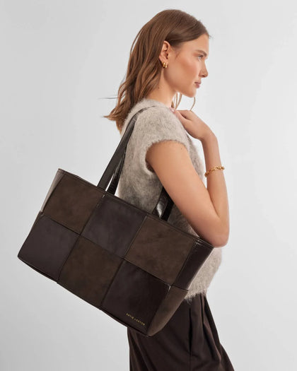 Taya Woven Tote Bag