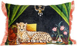 Velvet Leopard Lumbar Pillow