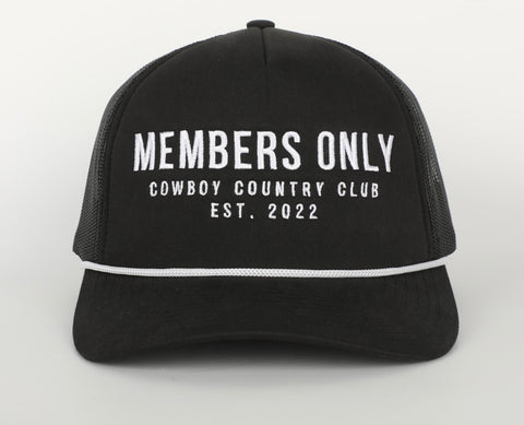 Members Only Hat- Black