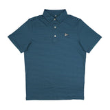 Navy Striped Polo