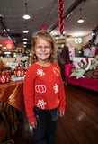 Girls Pumpkin Sweater