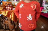 Girls Pumpkin Sweater