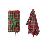 Plaid Scalloped Napkins