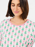 Winter Pines Pink PJ Set