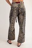 Cheetah Denim Pants