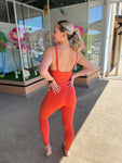 Clay Coral Active Jumpsuit