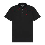 Lariat Western Polo- Black Widow