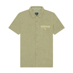 Terry Cloth Shirt- Agave Green