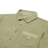 Terry Cloth Shirt- Agave Green