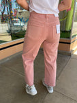 Blush Pink Wide Jeans