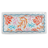 Coral Glass Platter