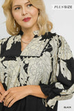 Cuvry B&W Floral Dress