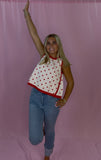 Red Polka Dot Top