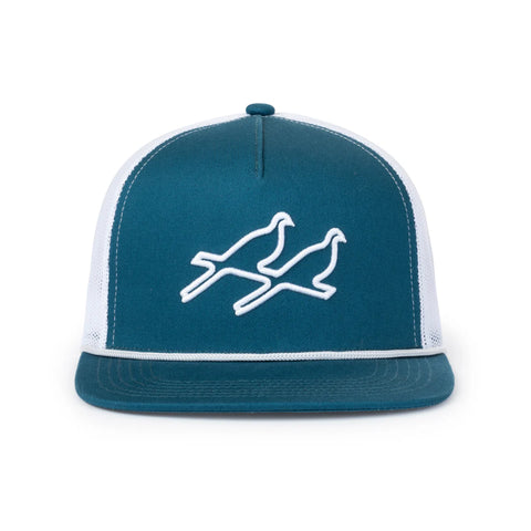 Blue & White Two Dove Hat