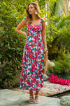 Vibrant Ruffle Dress