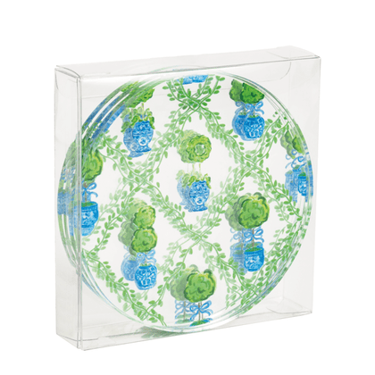 Topiary Pattern Coasters