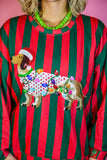 Christmas Weenie Dog Sweatshirt - QOS