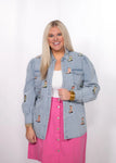 Boot Denim Pearl Snap