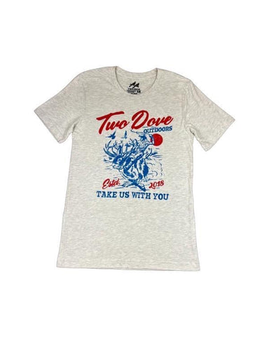 Two Dove Red & Blue Tee