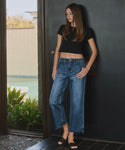 High Rise Utility Crop Jeans