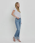 Mid Rise Cuffed Jeans