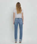 Mid Rise Cuffed Jeans