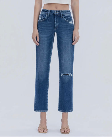 High Rise Ankle Jeans
