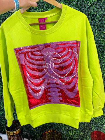 Grinch Heart Xray Sweatshirt