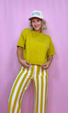 Yellow Striped Pants