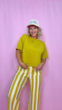 Yellow Striped Pants
