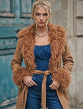 Penny Lane Faux Suede Coat