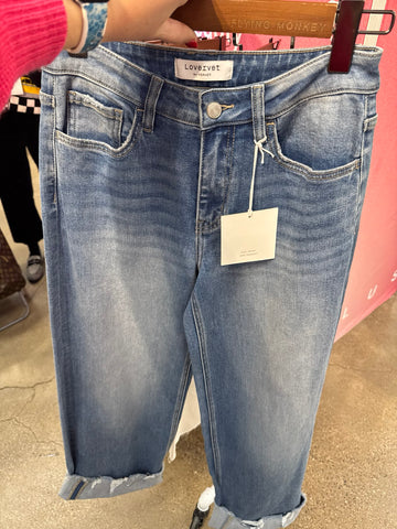 Cuff Denim Jeans