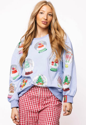 Sparkle Snow Globe Sweatshirt