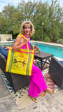 Taco Large Mesh Yellow Tote