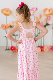 Strawberries Ruffle Girls Dress