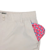 Khaki Shorts-American Flag Pocket