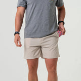 Khaki Shorts-American Flag Pocket