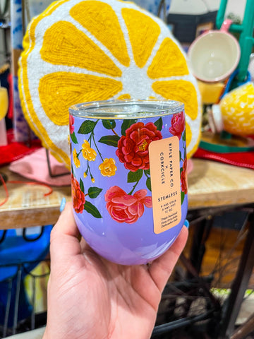 Roses Purple Stemless Cup