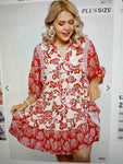 Curvy Boho Flowy Dress