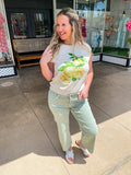 Sage Green Denim Jeans