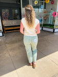 Sage Green Denim Jeans
