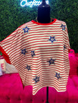 Red, White, & Blue Top