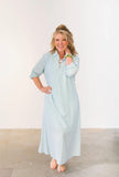 Preppy Aqua Kaftan